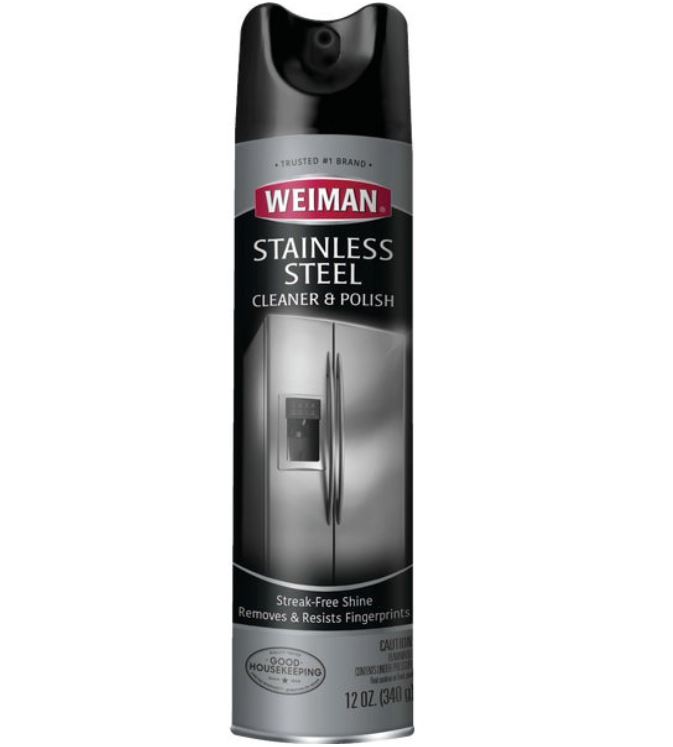 Weiman Stainless Steel Aerosol Cleaner &amp; Polish 12 Oz.