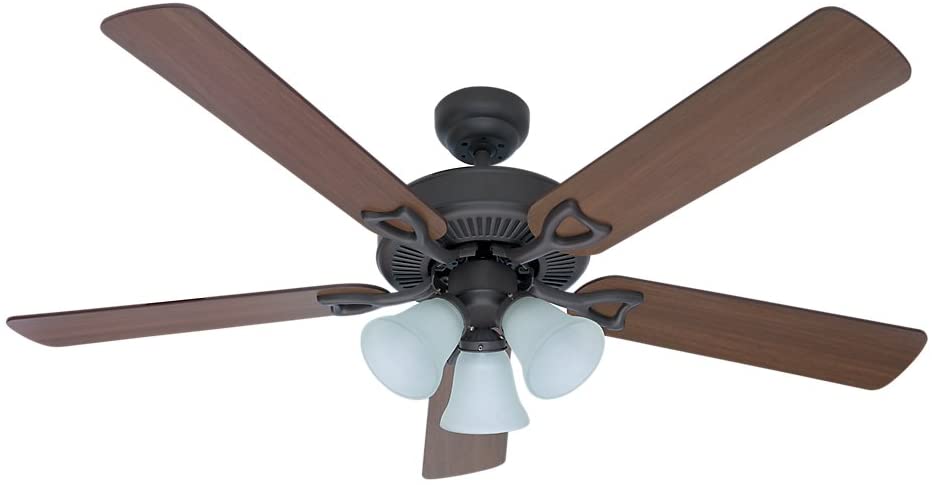 Hunter Revolutions 52 In. Classic Plus Ceiling Fan with Light, New Bronze (C.F.M - 4768)