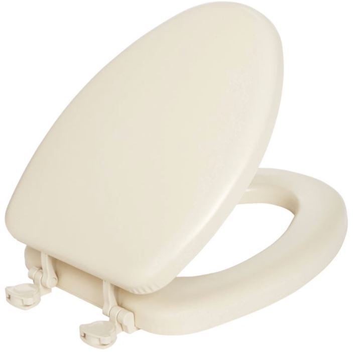 Mayfair by Bemis Elongated Closed Front Premium Soft Toilet Seat, Bone