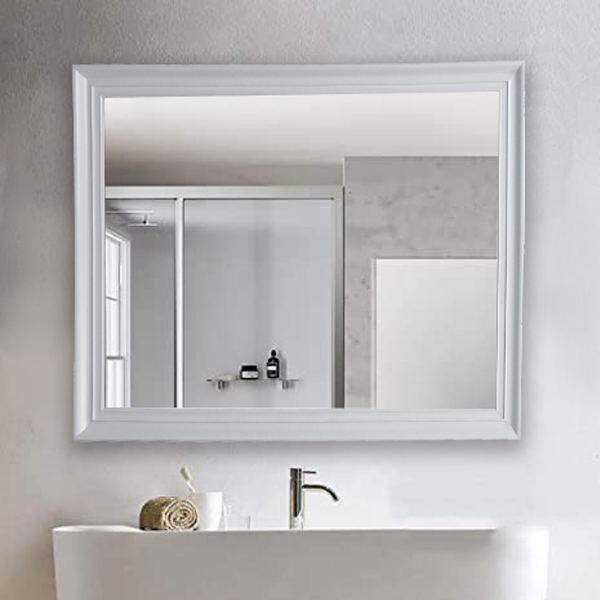 Classy Homes Vanity Mirror 5mm, 39.3 x 29.5 In., White