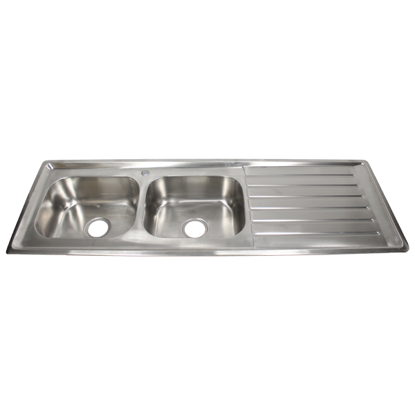 Royal Homes Kitchen Sink- 59In.X20In.X6.5In. - 304 Stainless Steel