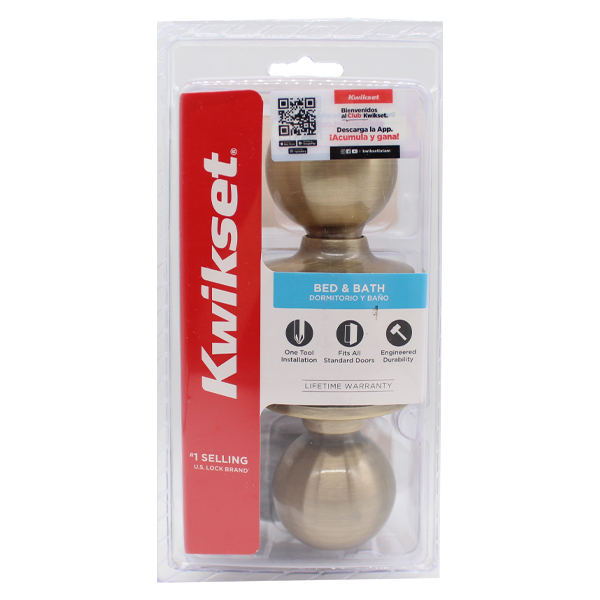 ****Kwikset Privacy/ Bed &amp; Bath Brass Knob