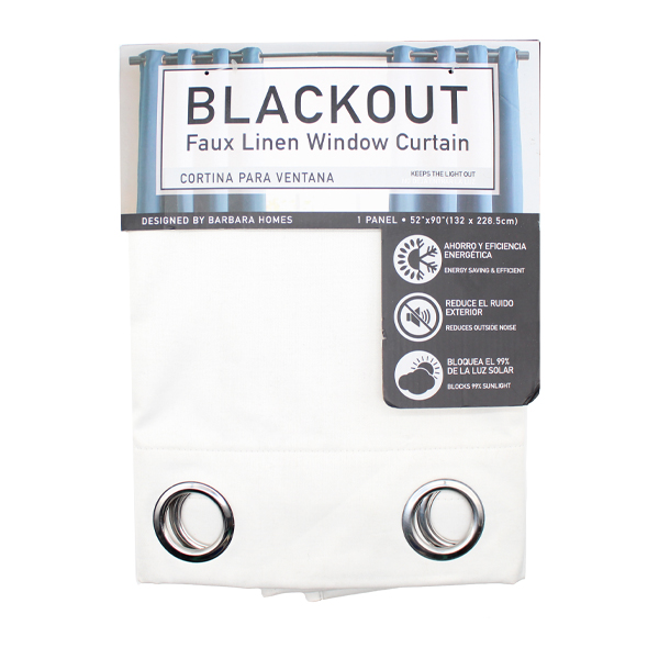 BLACKOUT FAUX LINEN WINDOW