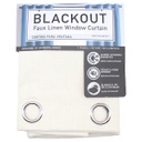 Blackout Faux Linen Window