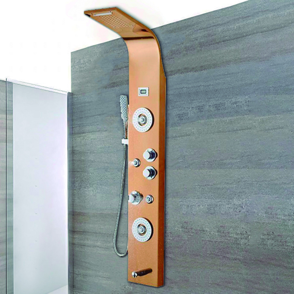 Royal Homes Shower Panel 304 Stainless Steel 150x22cm, Copper
