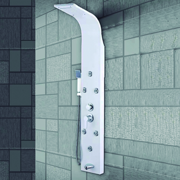 Royal Homes Shower Panel - 304 Stainless Steel 150x22cm White