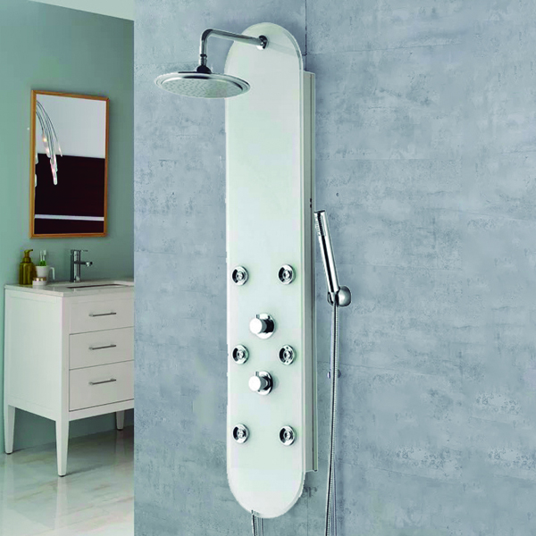 Royal Homes Shower Panel - 304 Stainless Steel, White