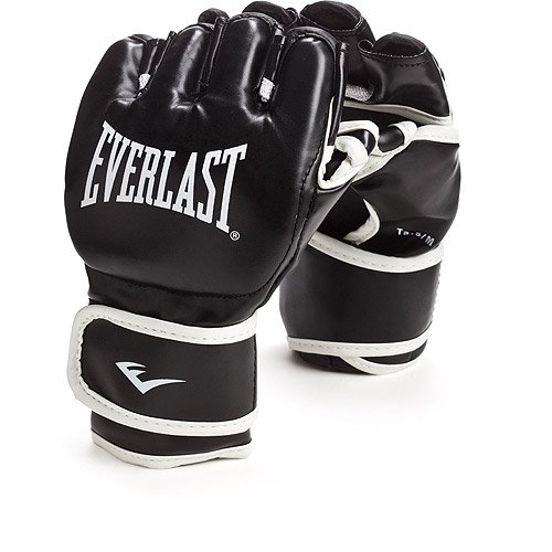 Everlast MMA Grappling Gloves, Black &amp; White