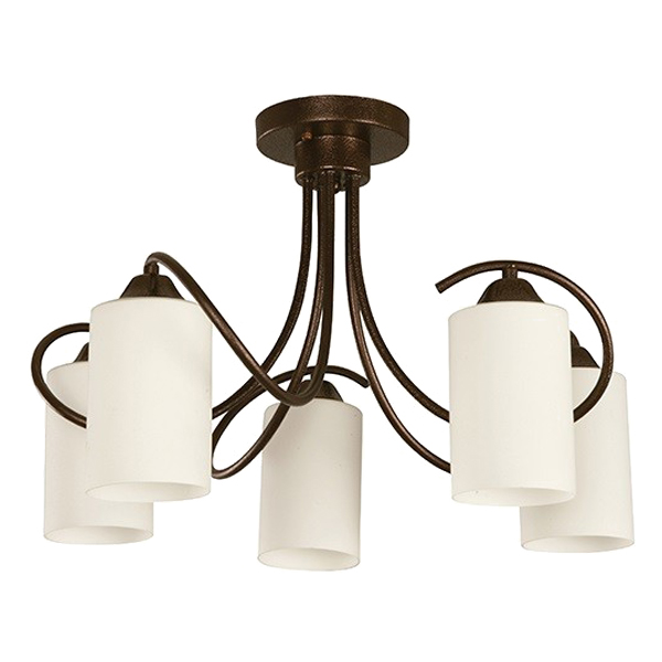 Ike Lite 5L Ceiling Lamp Brown E27 60W