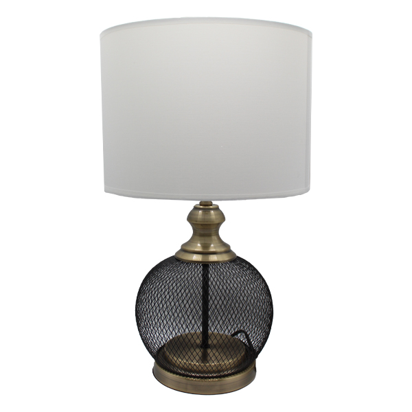 ****Designers Lighting Table Lamp 1-Light E27 60W Matte Black - H:18.75In.
