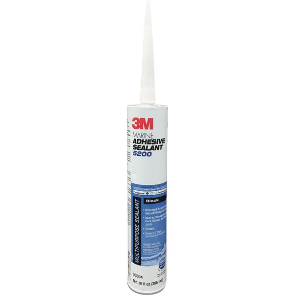 ****3M 10 Oz. Black 24-Hour Fast Cure Marine Adhesive Sealant 5200