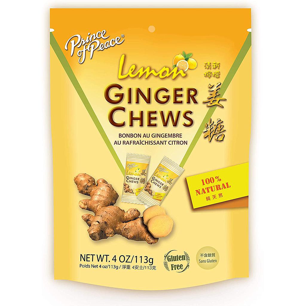 Prince of Peace Lemon Ginger Chews 4 oz