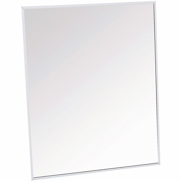 Zenith Single Mirror Surface/Recess Mount Medicine Cabinet, 16-1/8 In. W x 20-1/8 In. H x 3-1/4 In. D Stainless Steel