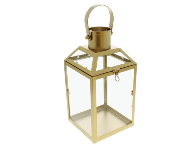 Decore Metal Lantern 22.4cm Gold