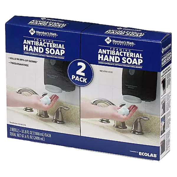 ****Member's Mark Commercial Foaming Antibacterial Hand Soap Refill (33.8 oz., 2 pk.)