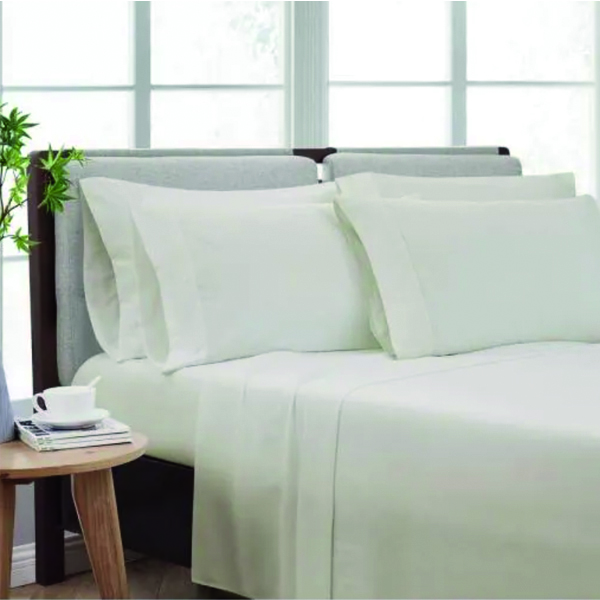 ****Cannon Full Solid Sheet Set Ivory