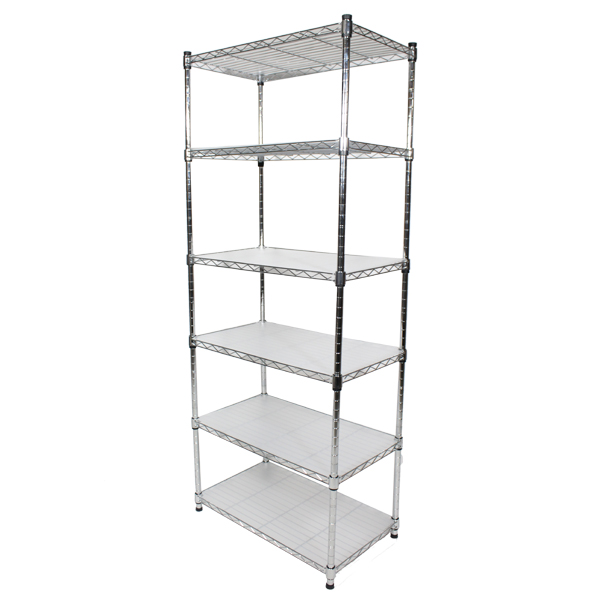 Royal Homes Shelving Storage Rack 24In. W x 14 D x 59In. H, Chrome