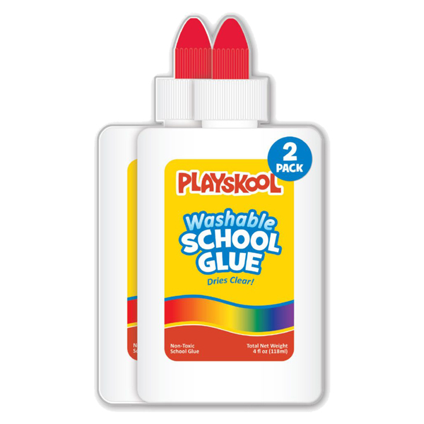 ****Playskool Washable School Glue 4oz, 2pk