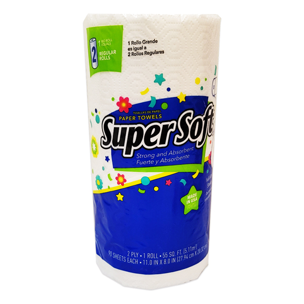 ****Super Soft Paper Towels Printed 2-ply 120ct