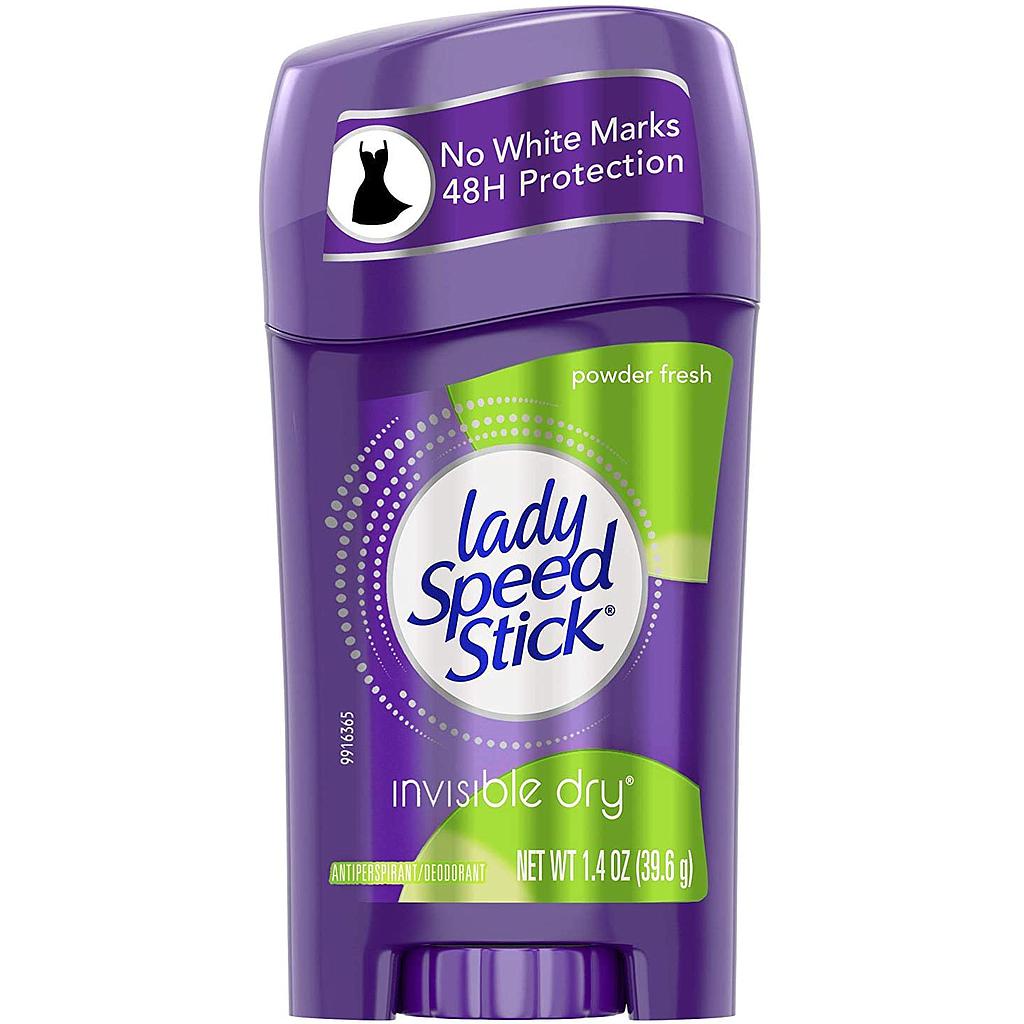 ****Lady Speed Stick Deodorant Antiperspirant Powder Fresh, Invisible Dry, 1.4oz