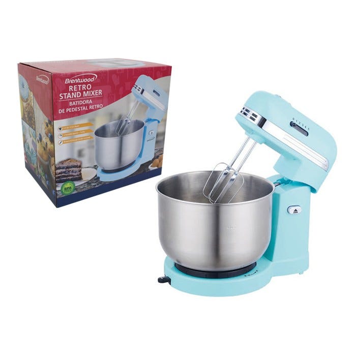 ****Brentwood Retro Stand Mixer 3Qt. 5-Speed Blue