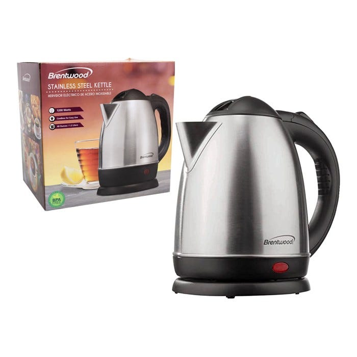 Brentwood Electric Kettle 1.3Qt SS