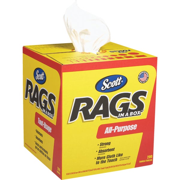 ****Scotts Rags in a Box White 200 count