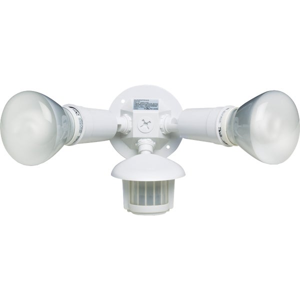 ****Do It Best Outdoor Motion Sensing Dusk To Dawn Incandescent Floodlight Fixture White