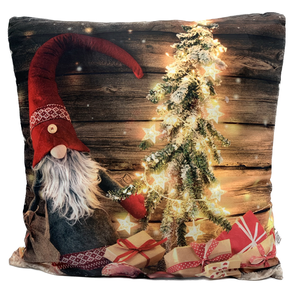 ****Miro Decorative Pillow w/ LED Lights 45x45cm/ 17.5in Sq 400g Filling