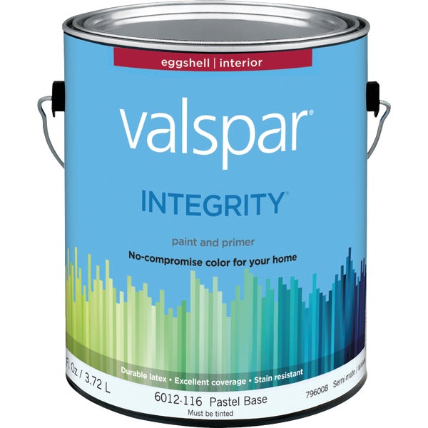 ****Valspar Integrity Latex Paint And Primer Eggshell Interior Wall Paint Pastel Base 1 Gal