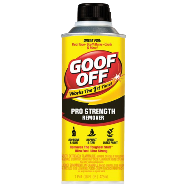 ****Goof Off Pro Strength Dried Paint Remover 16 Oz Bottle