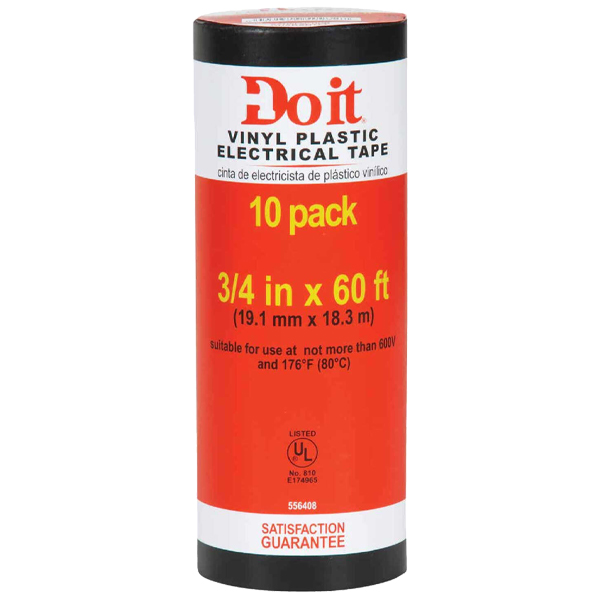 Do it General Purpose 3/4 In. x 60 Ft. Electrical Tape (10-Pack)