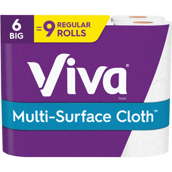 Viva Multi-Surface Cloth Choose-A-Sheet Big Roll Paper Towels - 6 Big Roll