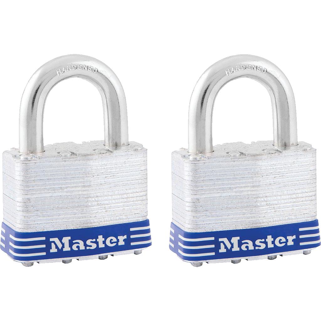 ****Master Lock 4-Pin Tumbler Keyed Alike Padlock 2 In. 2-Pack