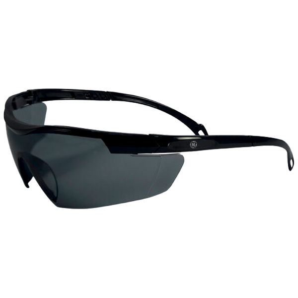 GE Black Safety Glasses Smoked Lens Anti-Fog