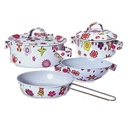 ****Kids Kitchen Series Metal Cookware Set