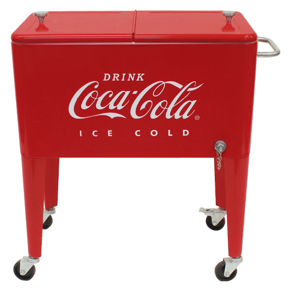 Coke Retro Cooler 60Qt Red/ Silver