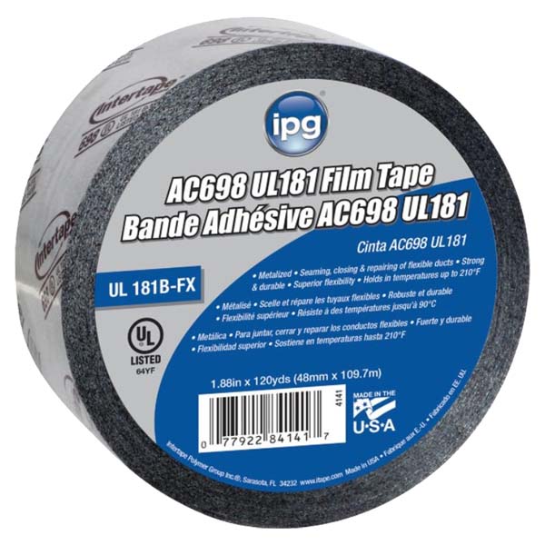 ****Intertape 2 In. x 120 Yd. AC698 UL 181 Film Foil Tape