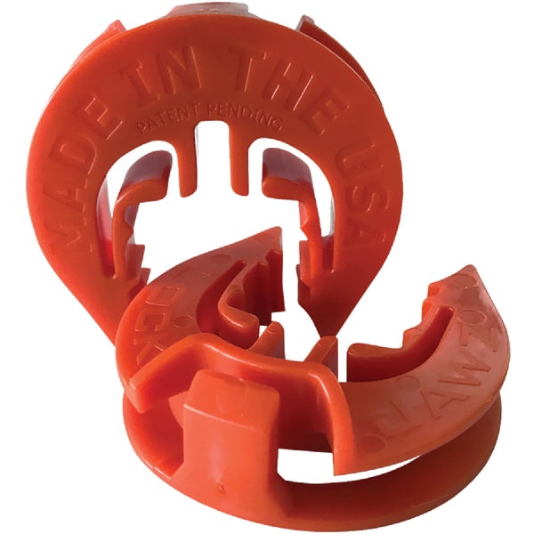 ****LockJawz Corner &amp; In-Line Orange HDPE T-Post Electric Fence Insulator 25pk