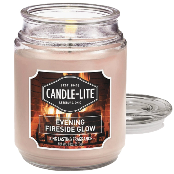 ****Candle Lite Everyday 18 Oz. Jar Candle - Evening Fireside Glow