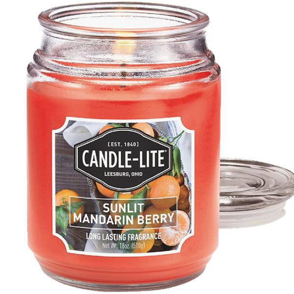 Candle Lite 18 Oz. Everyday Jar Candle - Sunlit Mandarin Berry