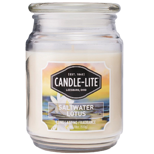 Candle Lite Everyday 18 Oz. Jar Candle - Saltwater Lotus