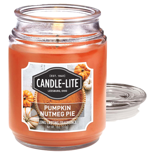 Candle-Lite Everyday 18 Oz. Glass Jar Candle - Pumpkin Nutmeg Pie