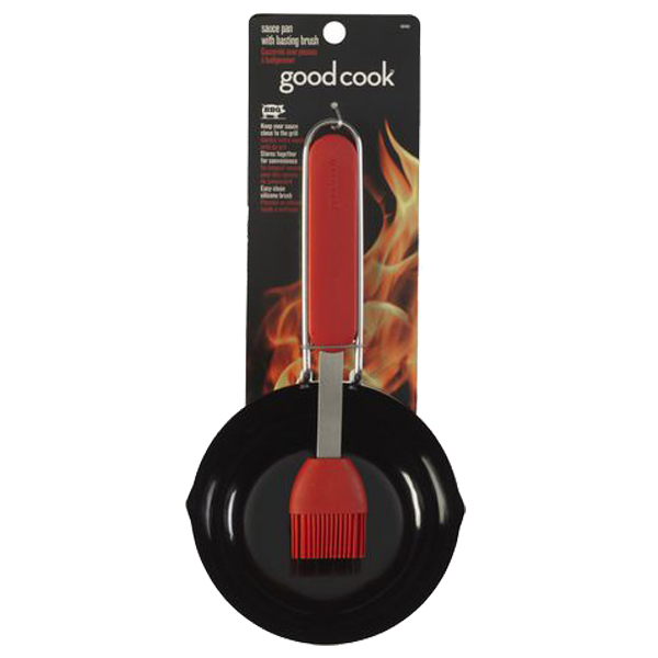 ****Goodcook BBQ Sauce Pan with Basting Brush Black/ Red