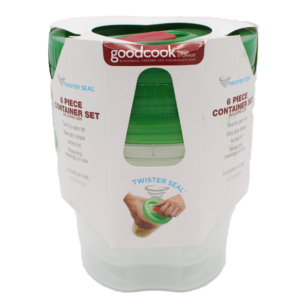 ****Goodcook Food Storage Containers Durable Clear Round 3.25 x 5 x 7.25in