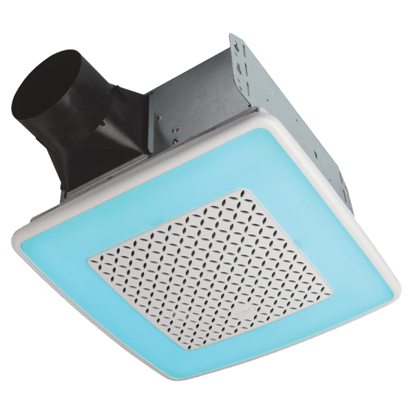 ****Broan ChromaComfort Multi-Color LED Light Bath Exhaust Fan w/ Smart Phone App 110 CFM 1.5 Sones 120V