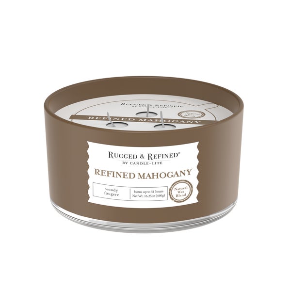 Candle Lite Rugged and Refined 16.25oz Refined Mahogany