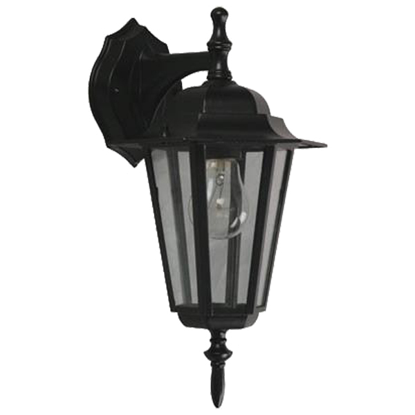 Ike Lite Outdoor Wall Lamp 1-Light Black E27 100W