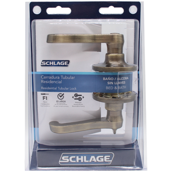 Schlage Brass Privacy Lever Argos LA 7707007706012