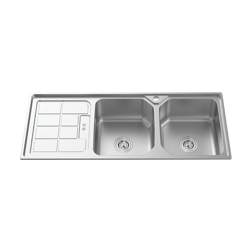 Royal Homes Kitchen Sink With Drainer, Stainless Steel